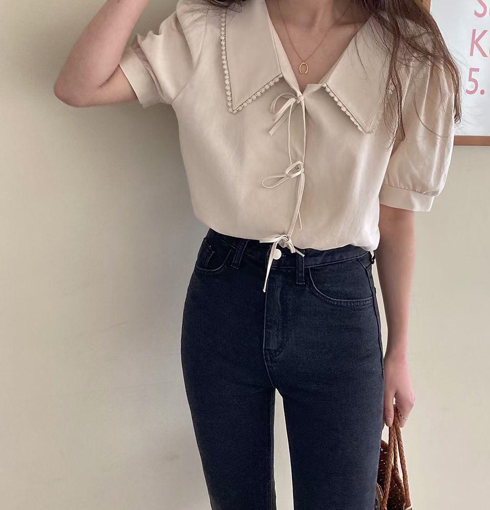 T504 SWEETIE RIBBON BLOUSE