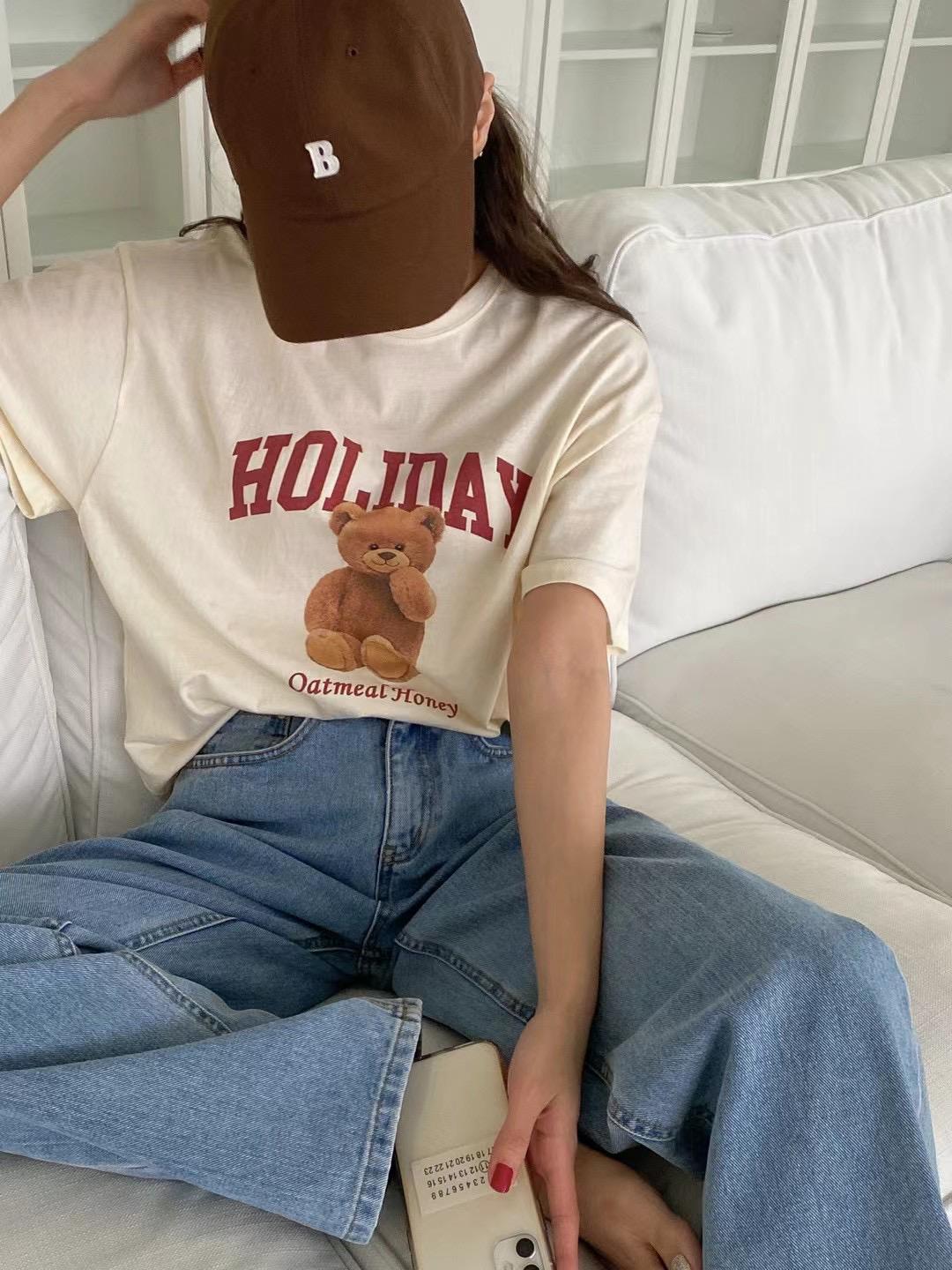 T598 HOLIDAY BEAR TEE