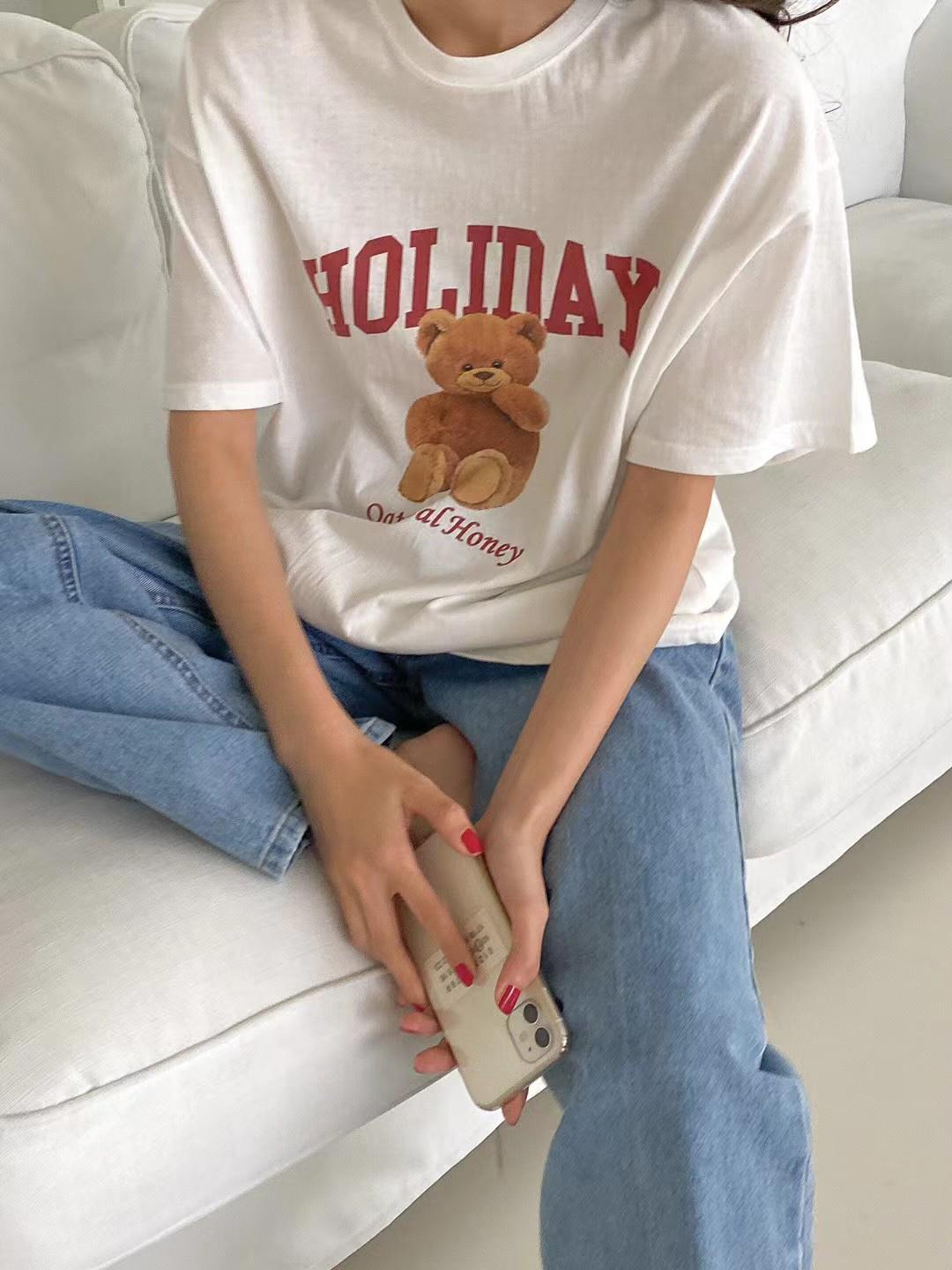 T598 HOLIDAY BEAR TEE