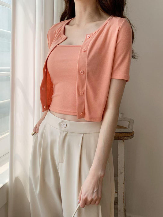 T594 HEY ORANGE TOP SET