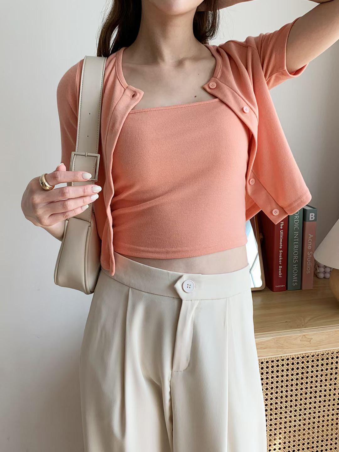 T594 HEY ORANGE TOP SET