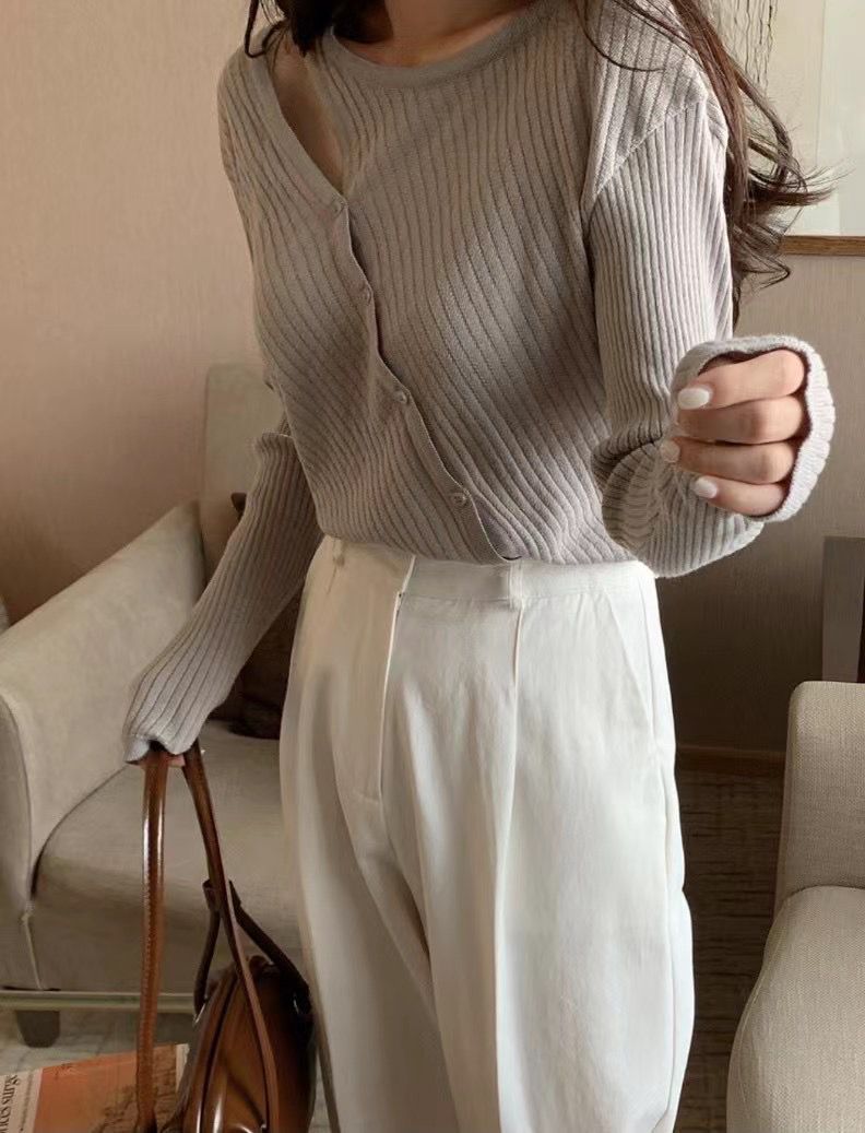 T649 MIU KNIT TOP