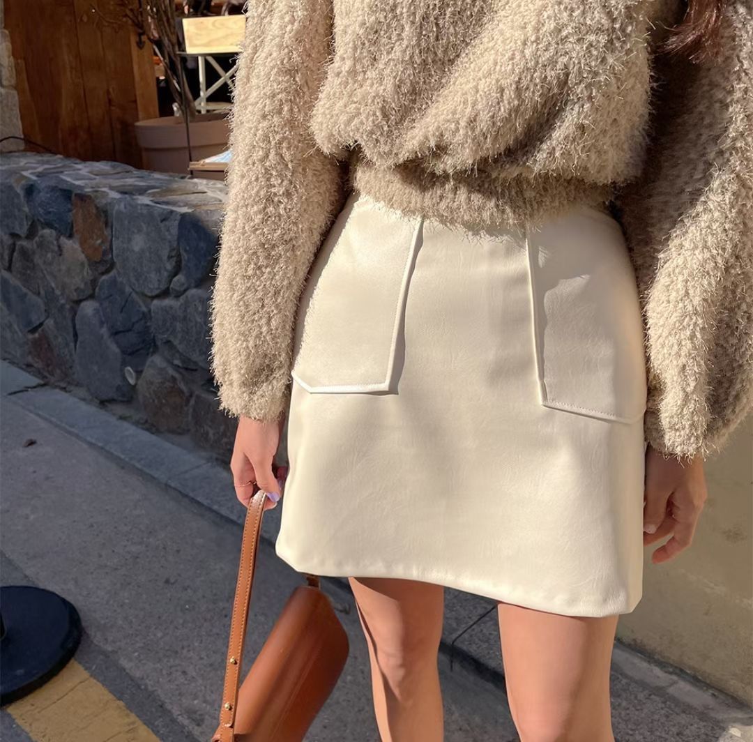 B207 CHOCOLATE SKIRT