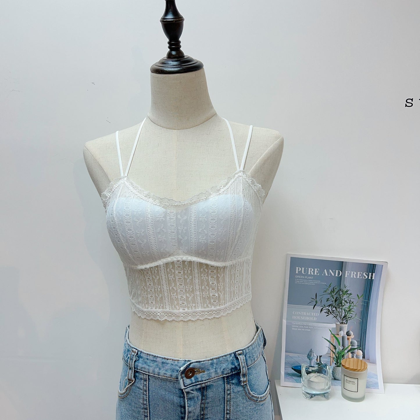 T735 MY LACES BRA TOP