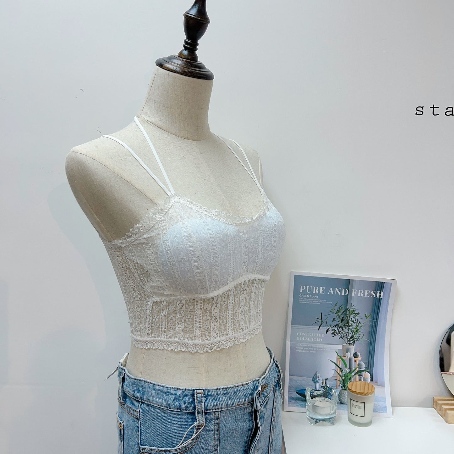 T735 MY LACES BRA TOP