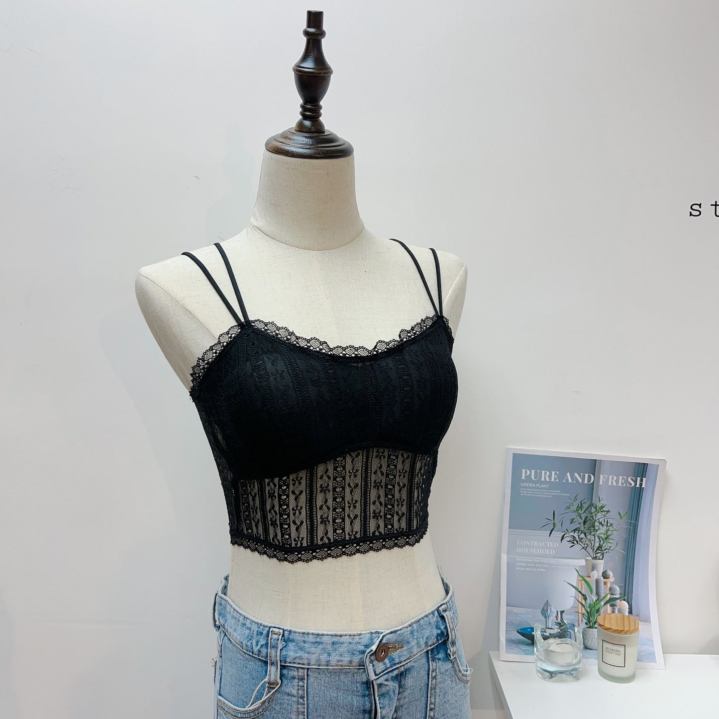 T735 MY LACES BRA TOP