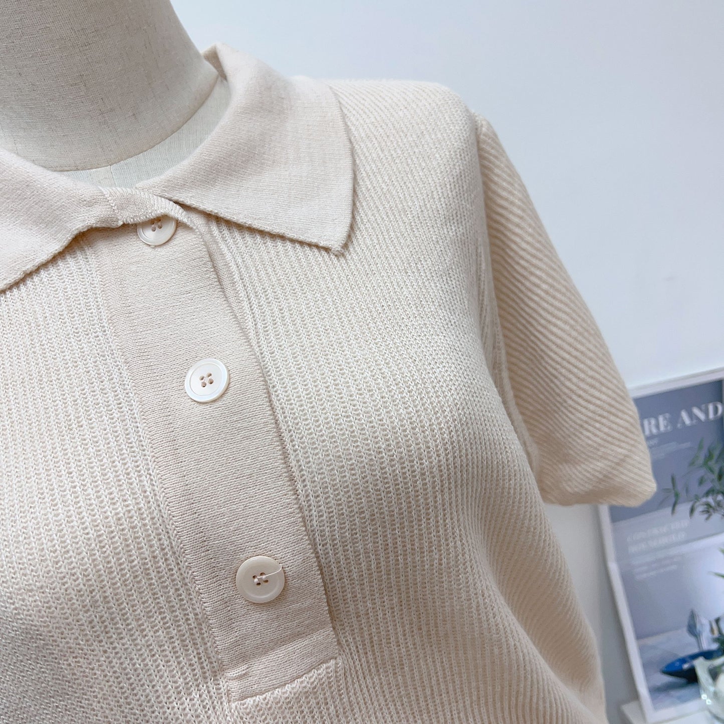 T743 MACARON KNIT TOP