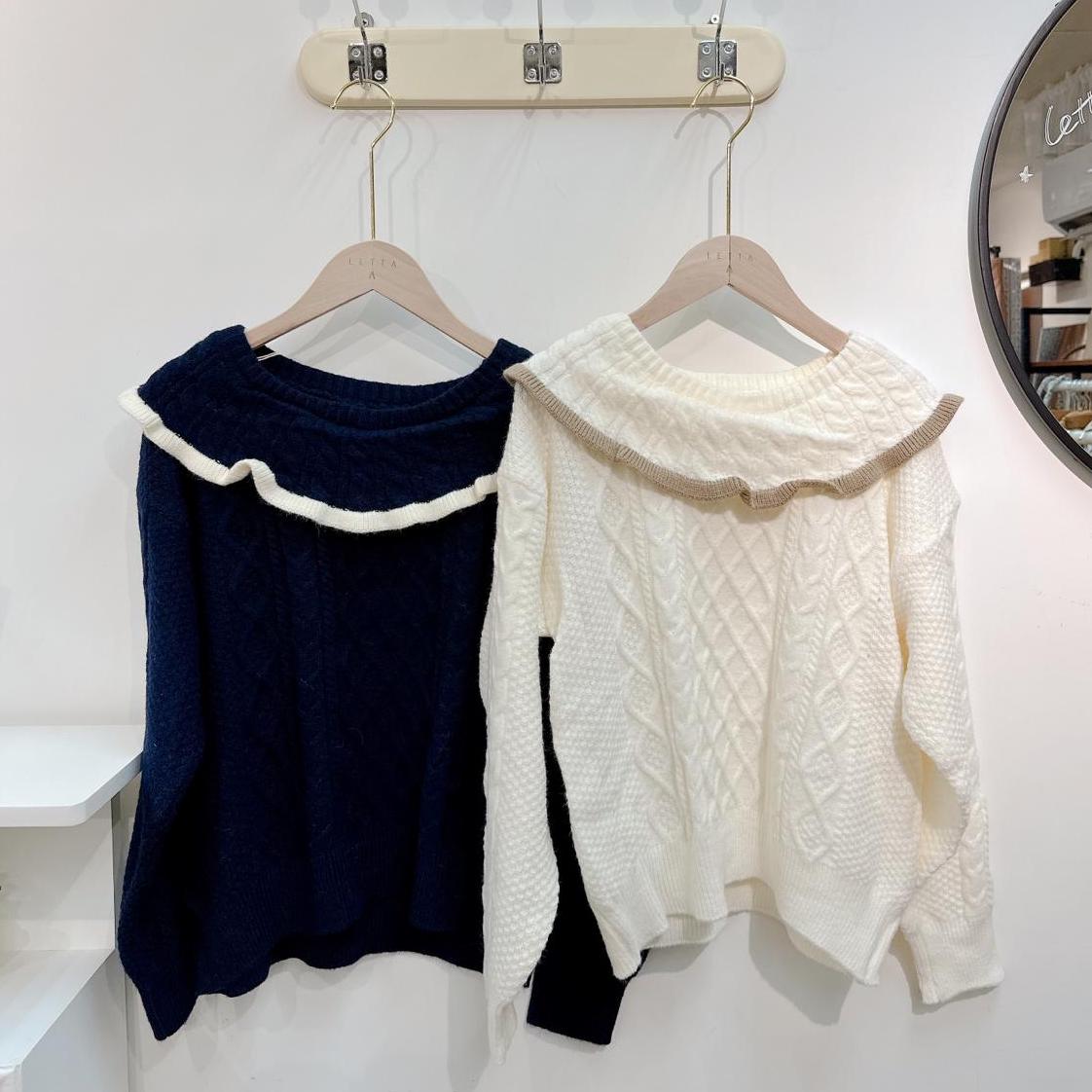 T868 FLORAL SWAETER