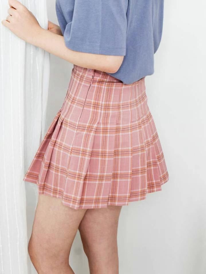 B287 DAY CHECKED SKIRT