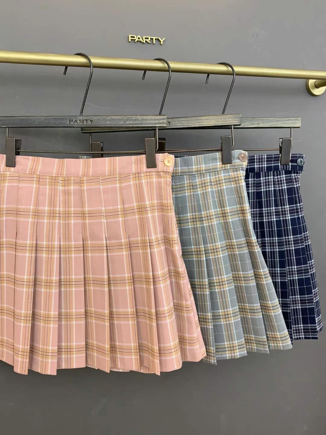 B287 DAY CHECKED SKIRT