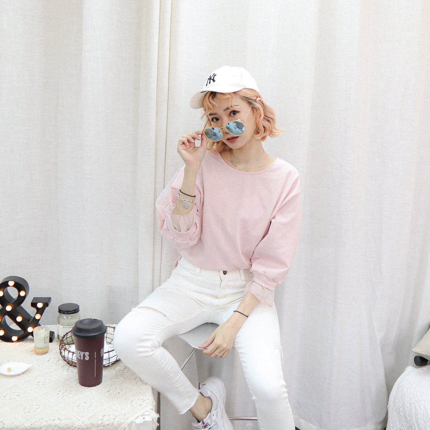 #T280 TIME FLIES BLOUSE - Letta A