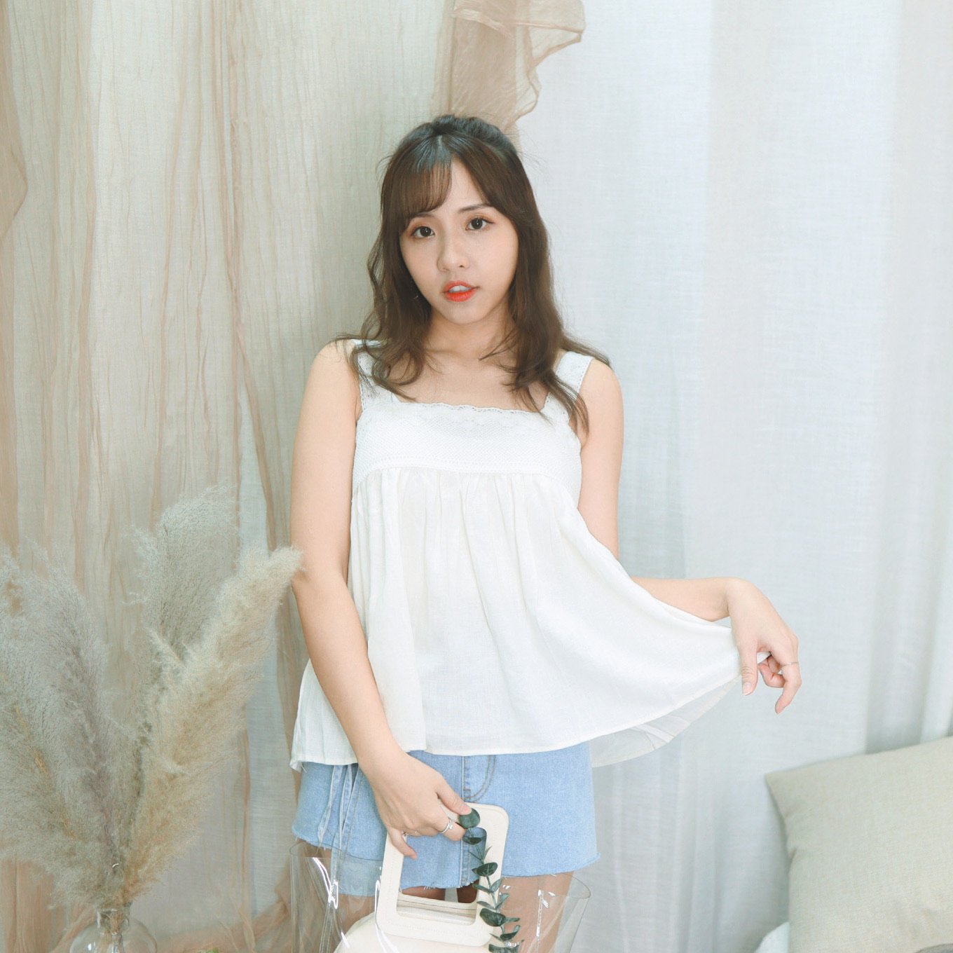 #T316 PANCAKE LACE VEST - Letta A
