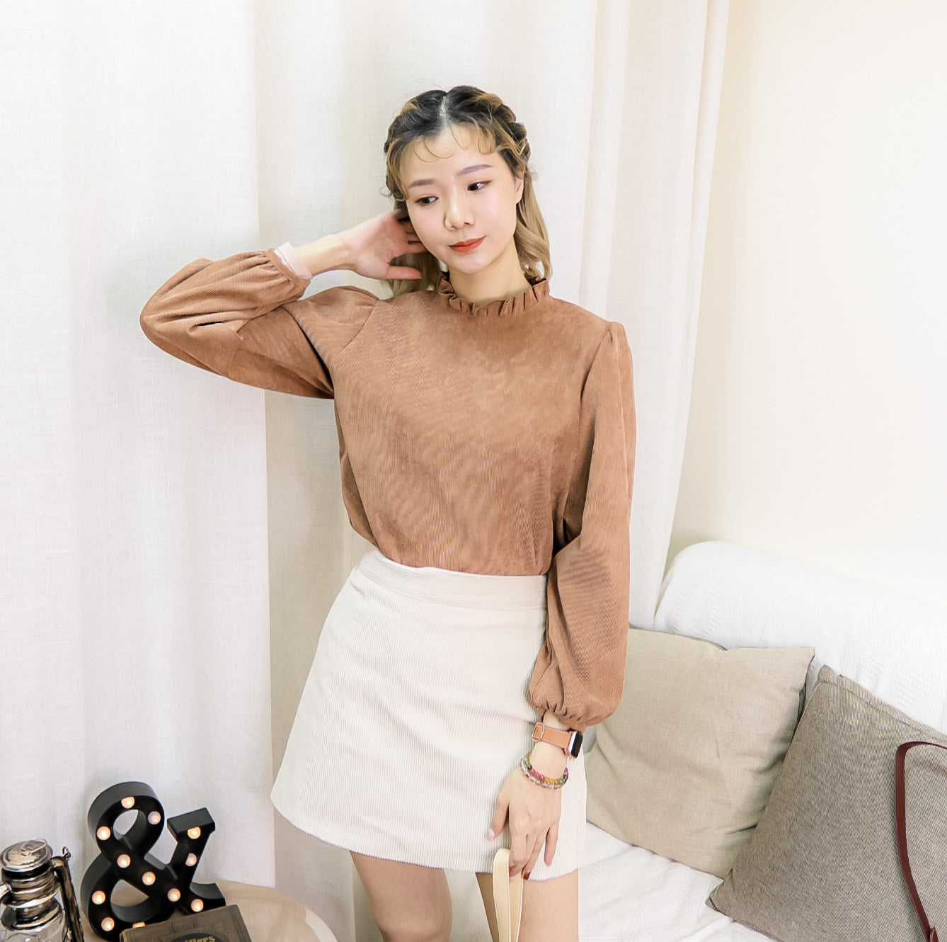 T445 WHAT KIND OF LOVE BLOUSE