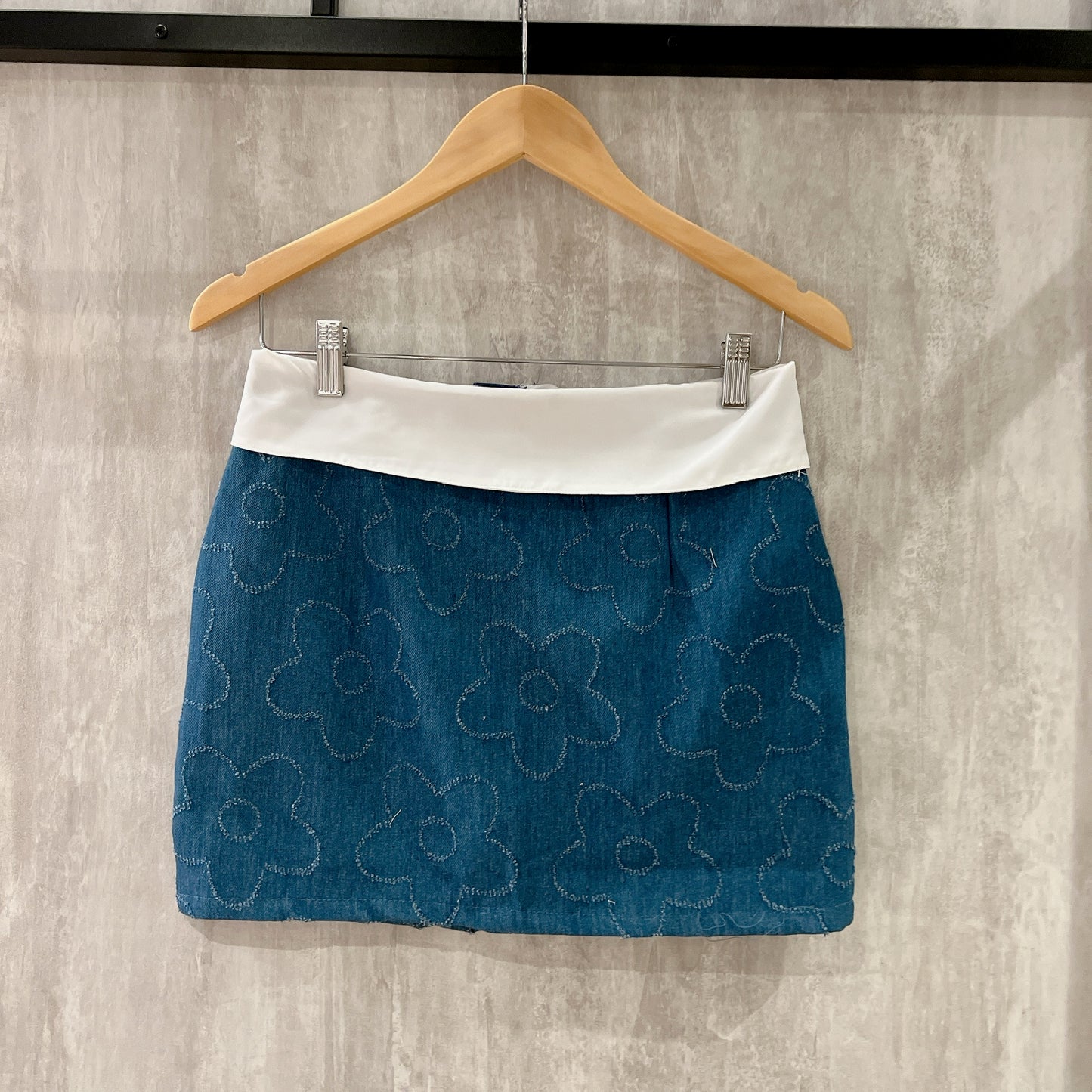 TH069 FLOWER DENIM SET