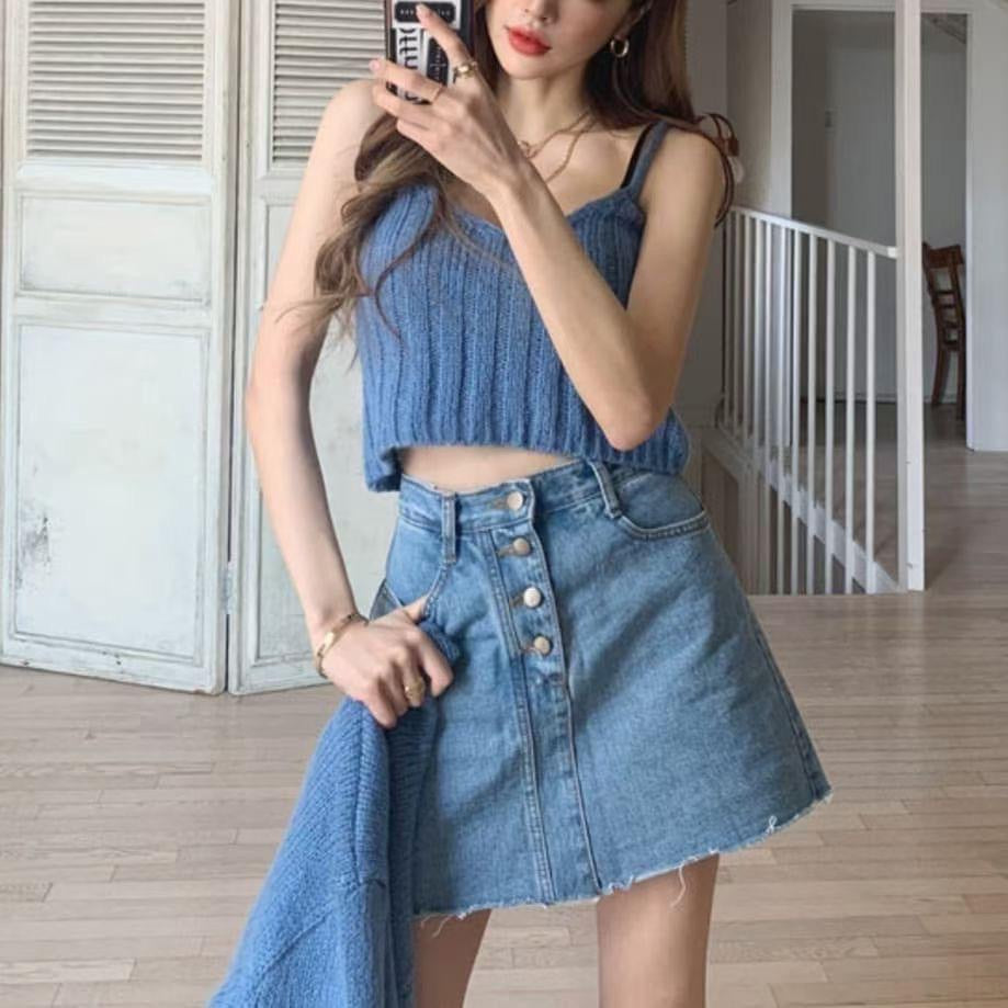 J164 ONTOP DENIM SKIRT