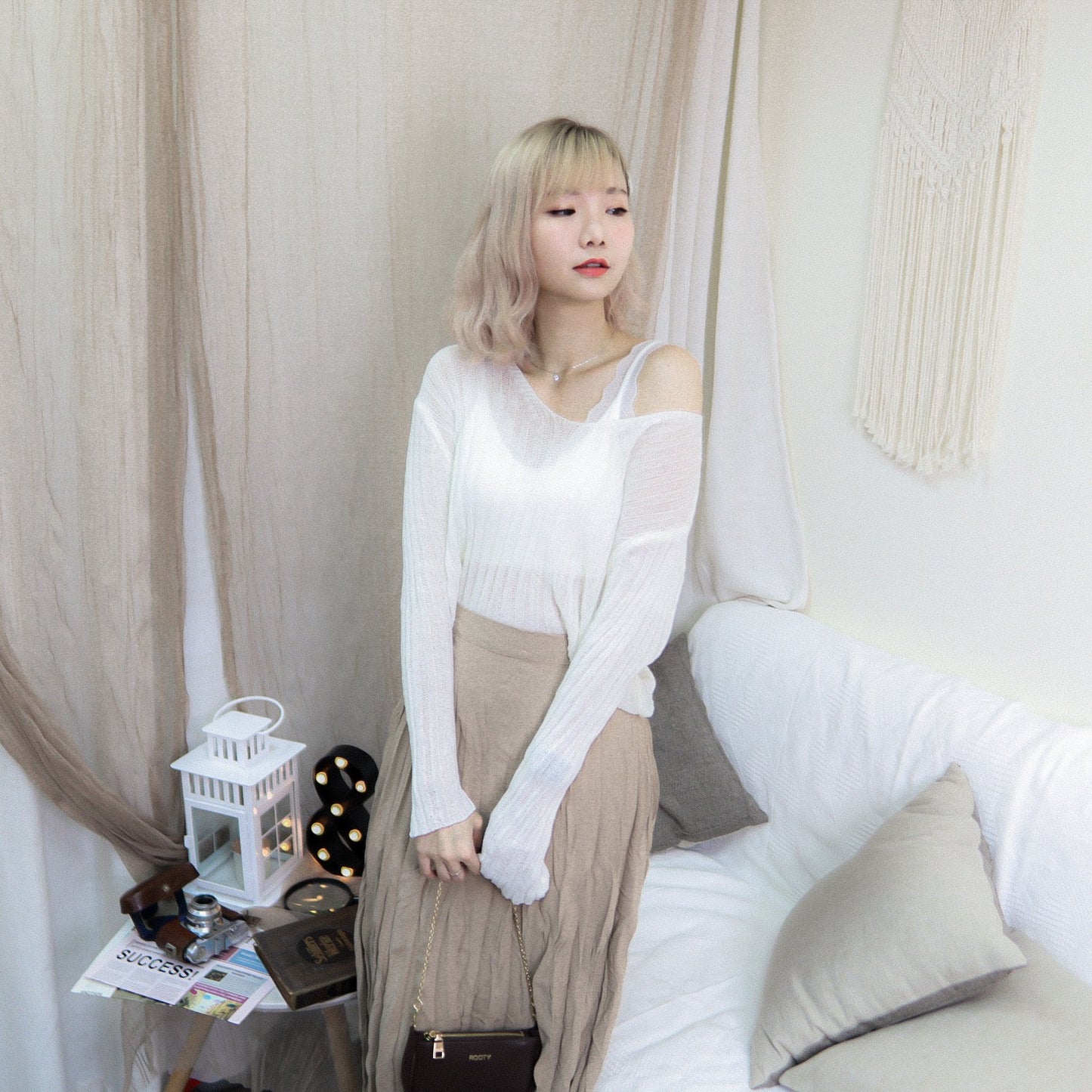T391 THANKS KNIT TOP - Letta A