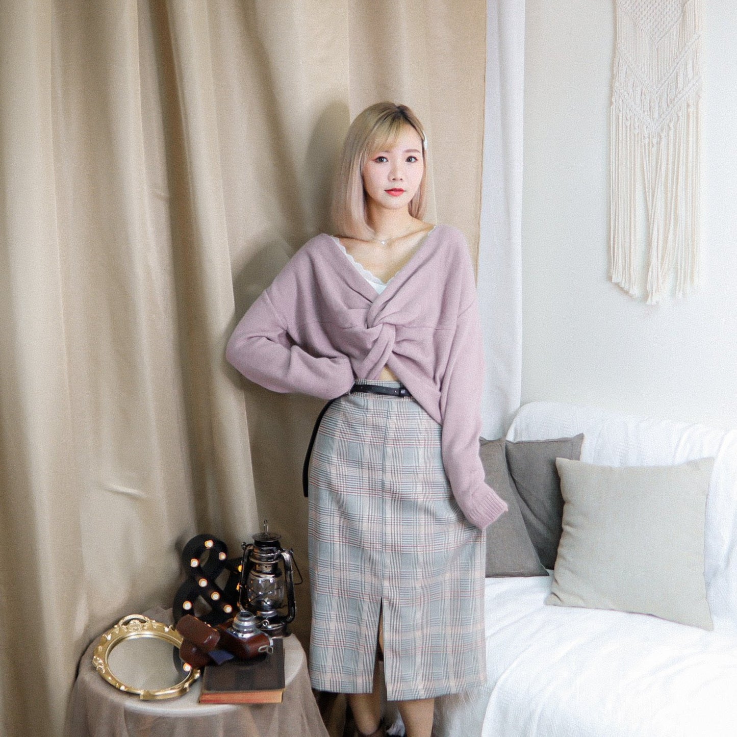 T385 IN LOVE CROSS SWEATER - Letta A