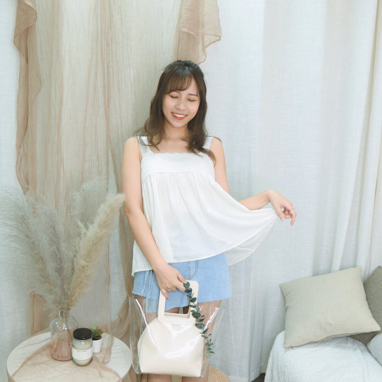 #T316 PANCAKE LACE VEST - Letta A