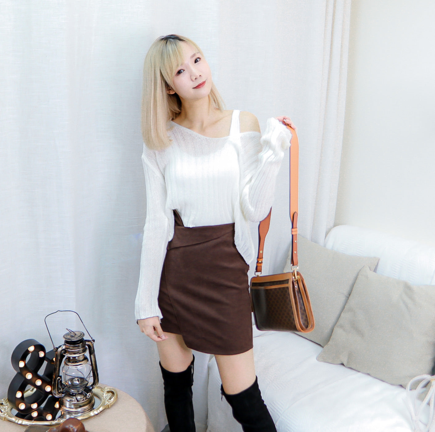 T391 THANKS KNIT TOP