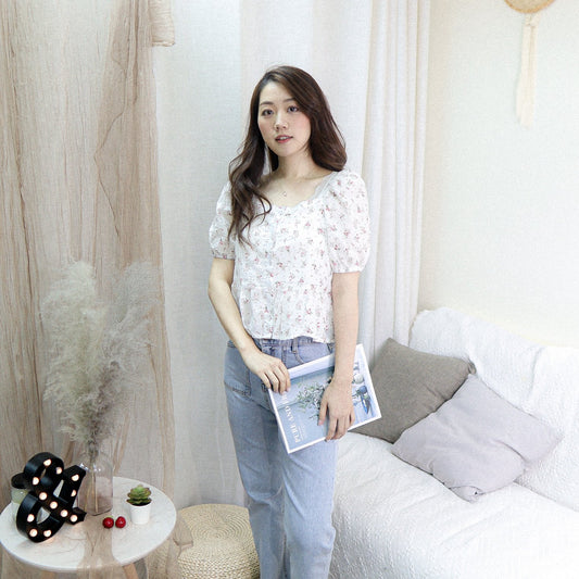 #T314 SHALL WE FORAL TOP - Letta A