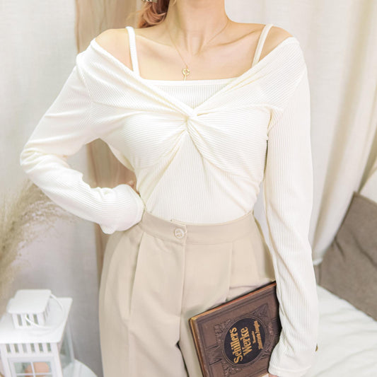 T483 藍色上衣套裝