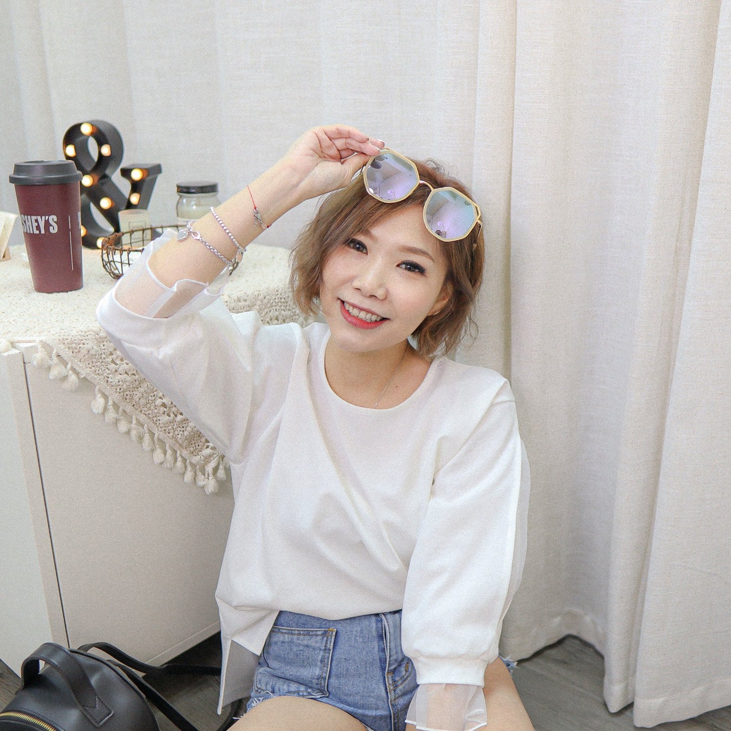 #T280 TIME FLIES BLOUSE - Letta A