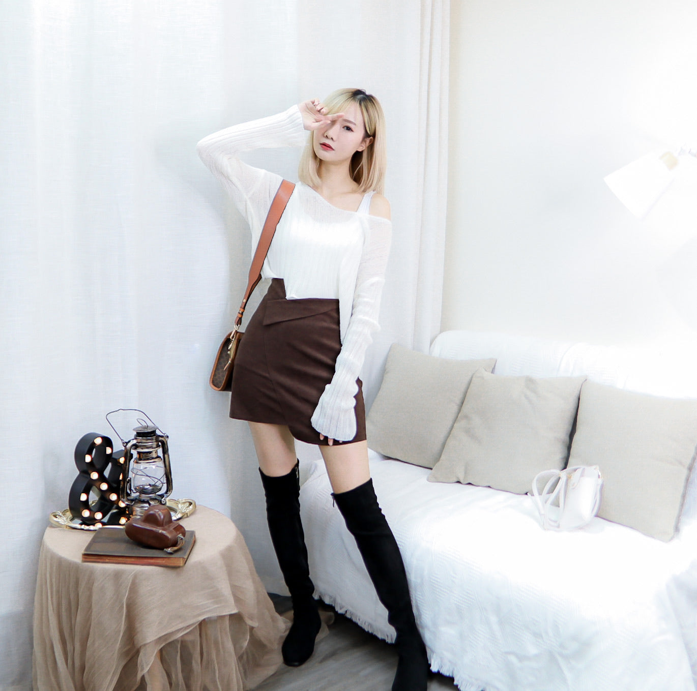 T391 THANKS KNIT TOP