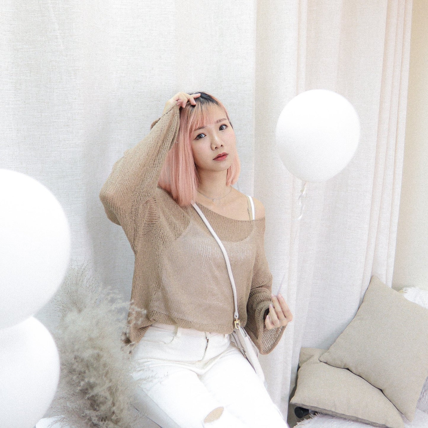 T347 YES OK KNIT TOP - Letta A