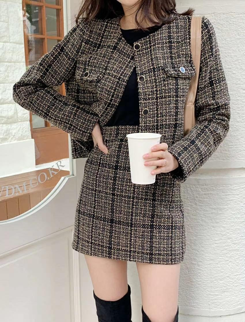 C038 MANNA TWEED JK SET