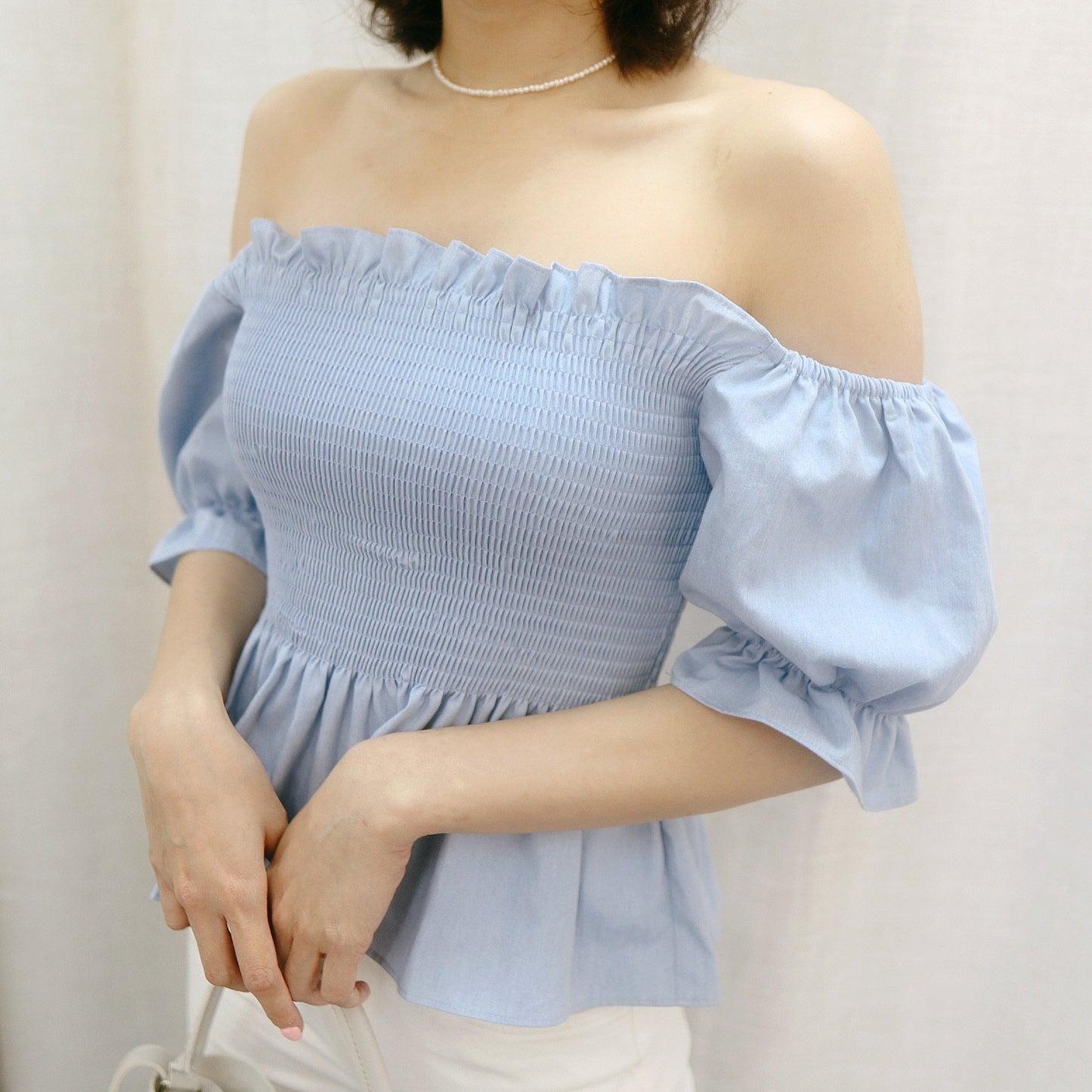 #T282 SKYLINE OFFSHOULDER TOP - Letta A