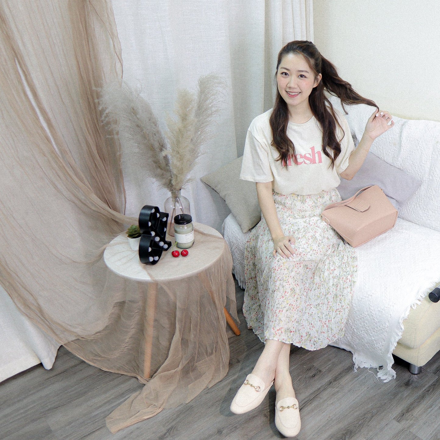 #T320 FRESH PEACH TEE - Letta A