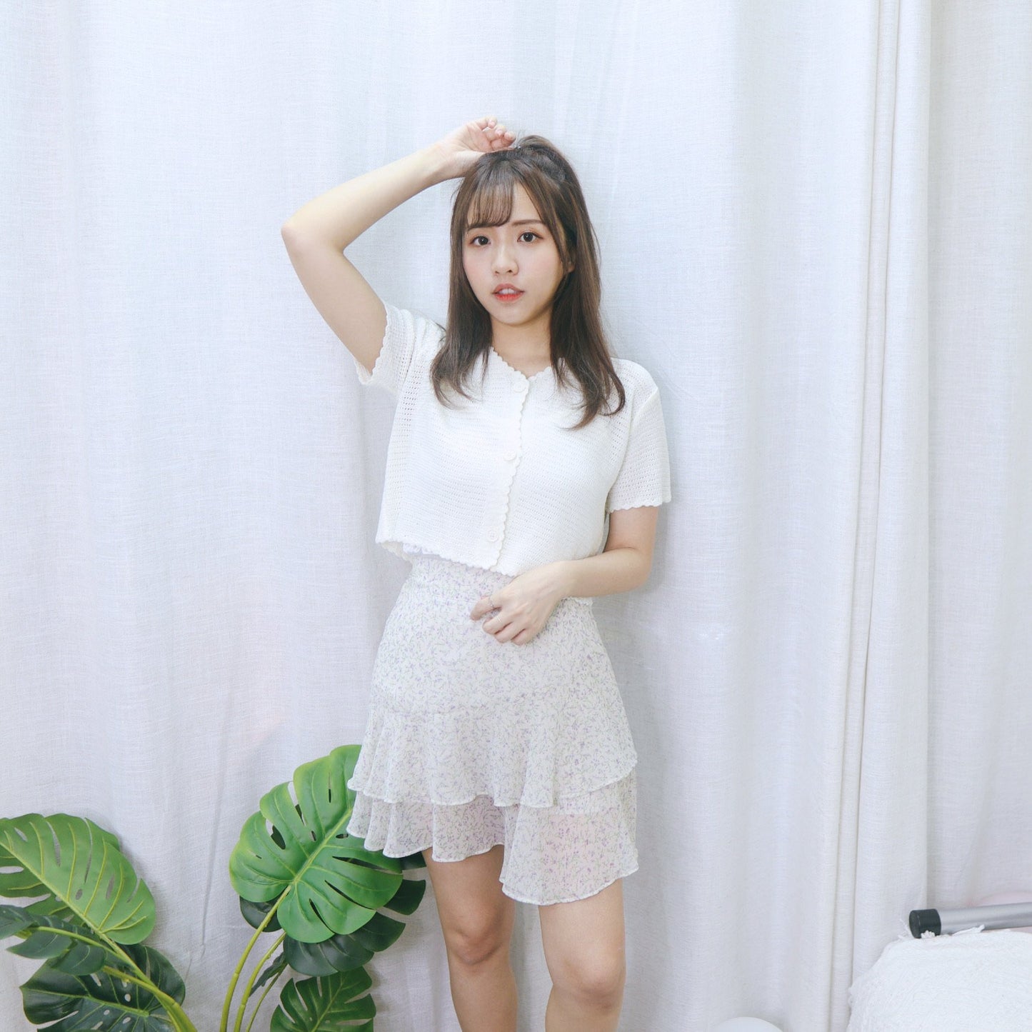 #B097 BY FLORAL SKIRT - Letta A