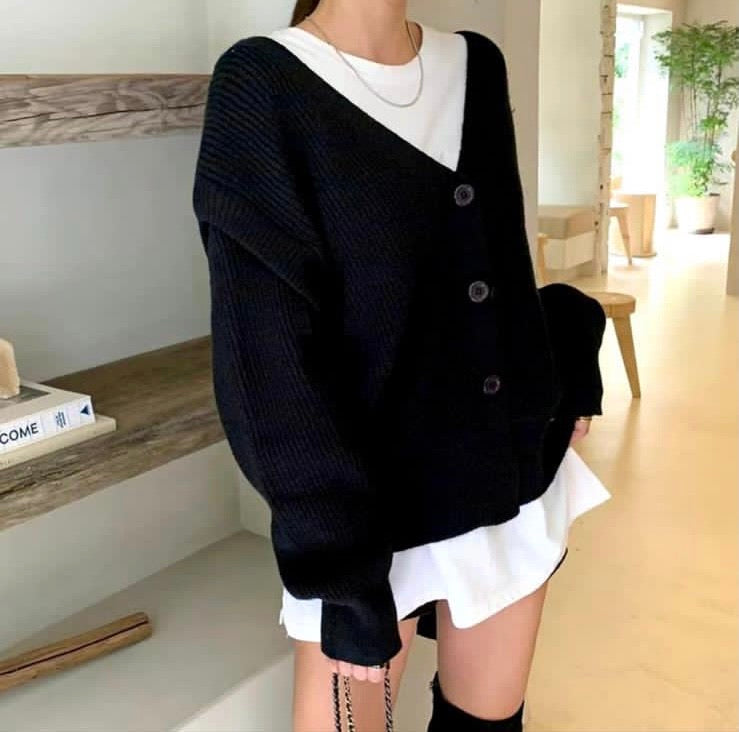 T437 RIBBON BACK SWEATER