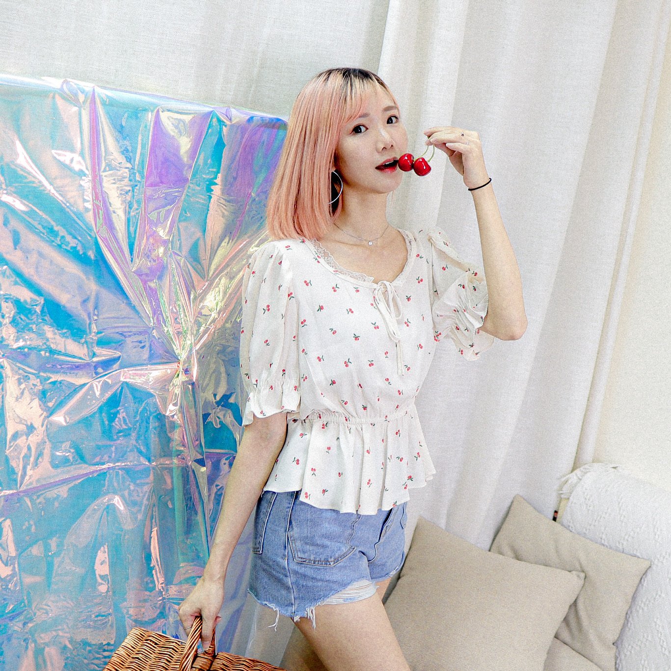 #T288 TASTY CHERRY BLOUSE - Letta A