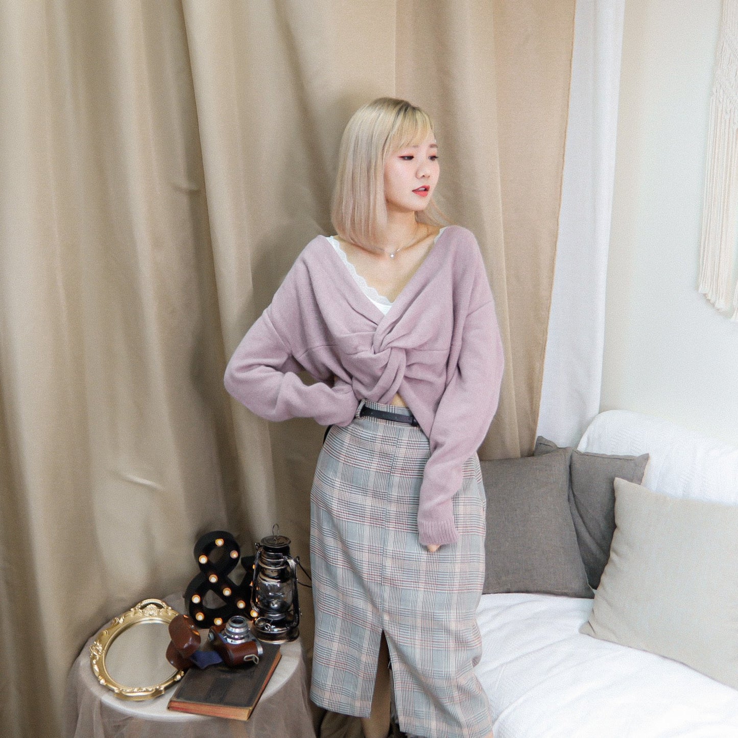 T385 IN LOVE CROSS SWEATER - Letta A