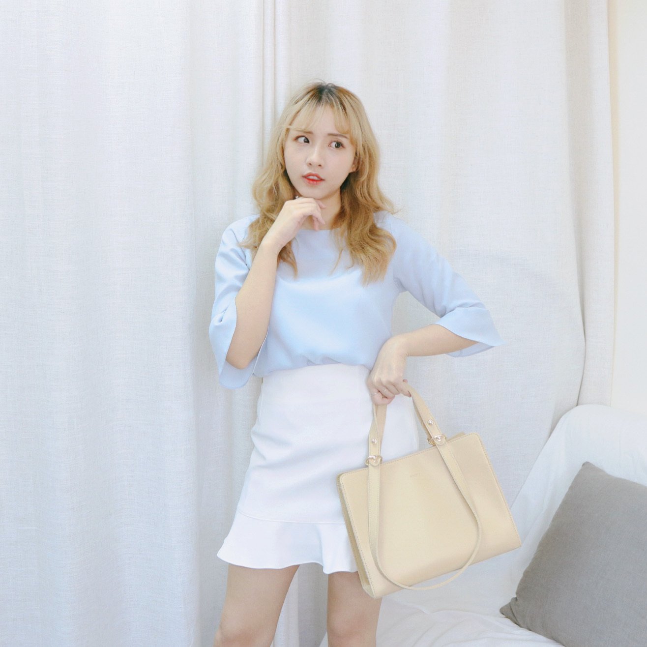 #T268 LILIAN PASTEL BLOUSE - Letta A