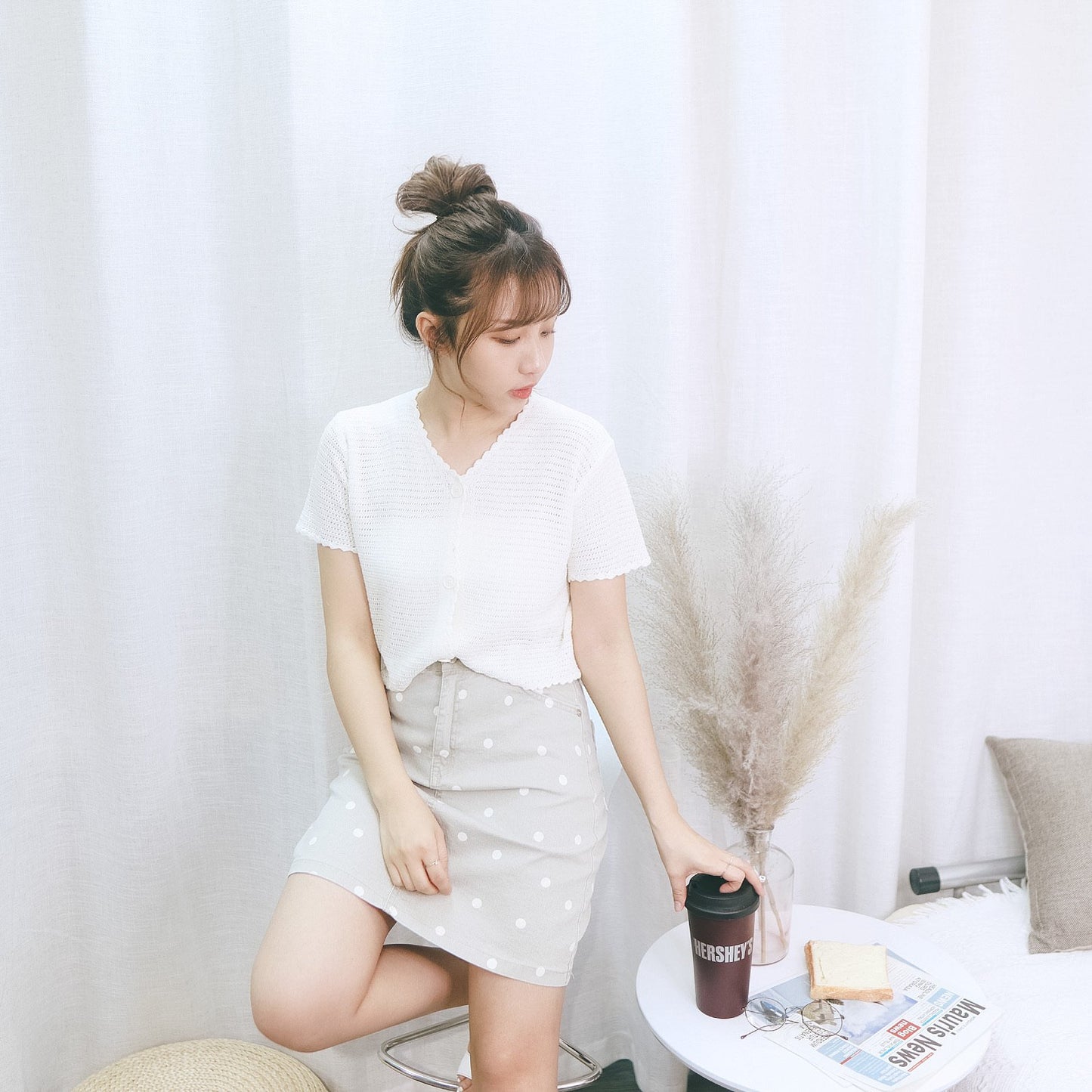 #B108 DOT LOVER SKIRT - Letta A
