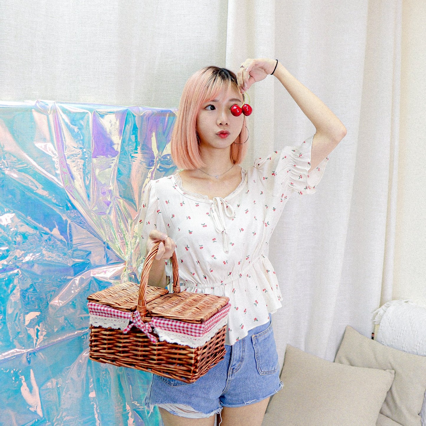 #T288 TASTY CHERRY BLOUSE - Letta A