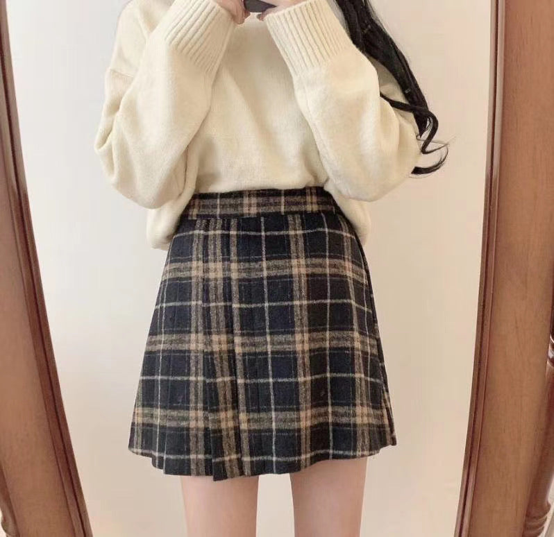 B145 MY DEAR CHECKED SKIRT
