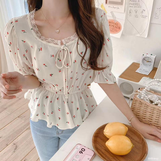 #T288 TASTY CHERRY BLOUSE - Letta A