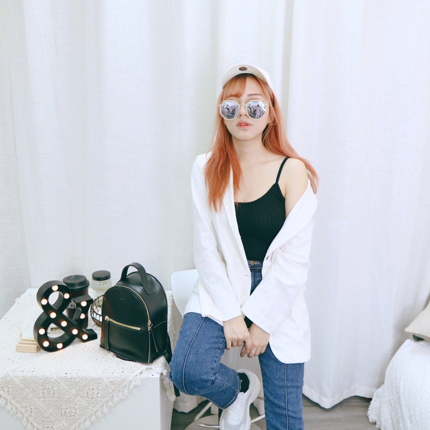 #C031 WHITE THEME OUTER - Letta A