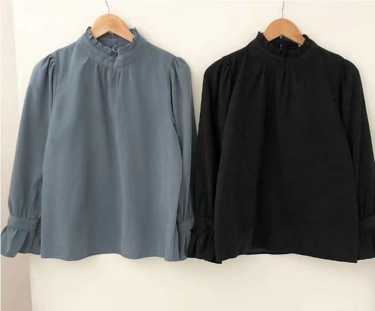 T410 BLUE MONDAY BLOUSE