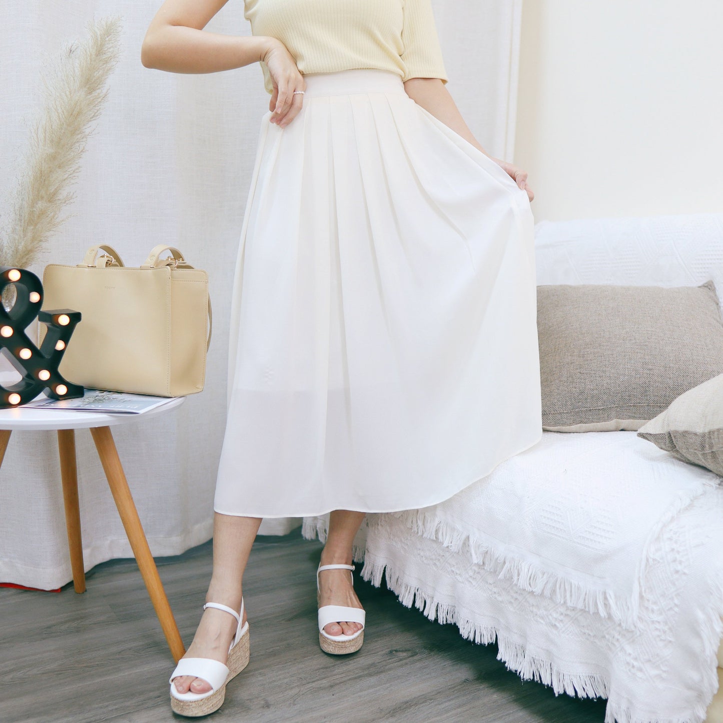 #B112 CLOUD TIME SKIRT - Letta A