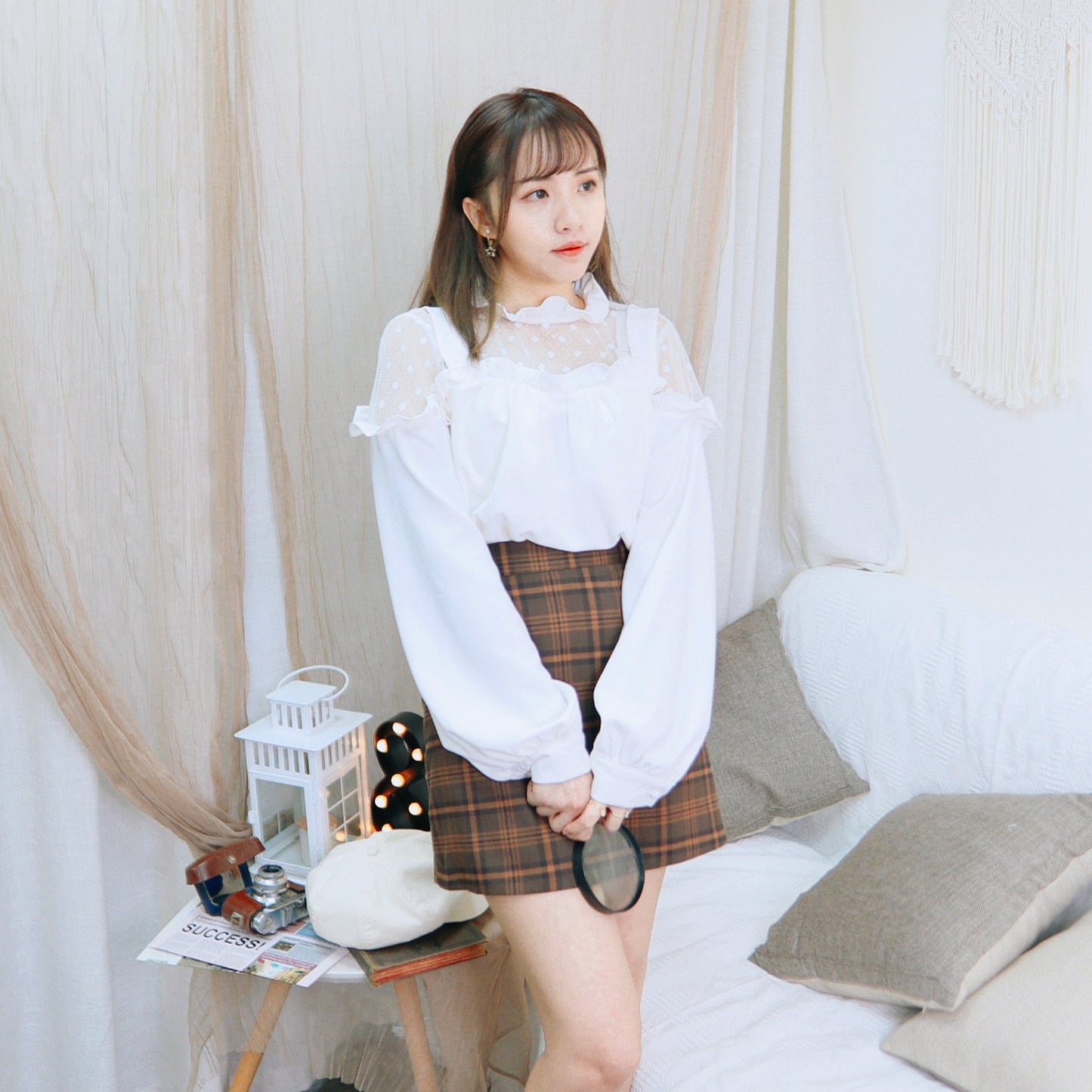 T389 BUNNY RUFFLE TOP - Letta A