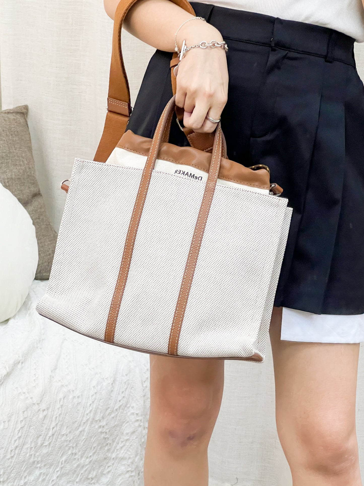 【韓國代購】DeMaker New vase medium bag (brown)