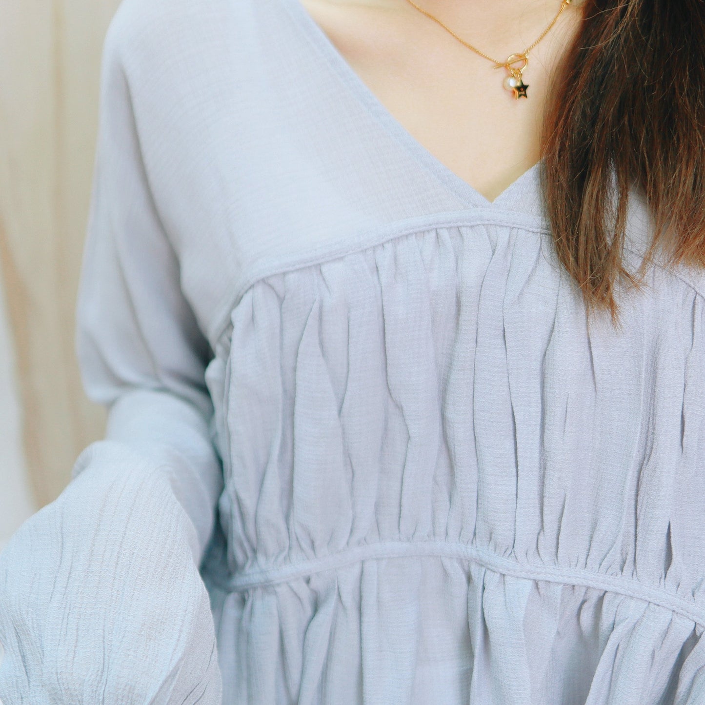 T392 ARITA V-NECK TOP - Letta A