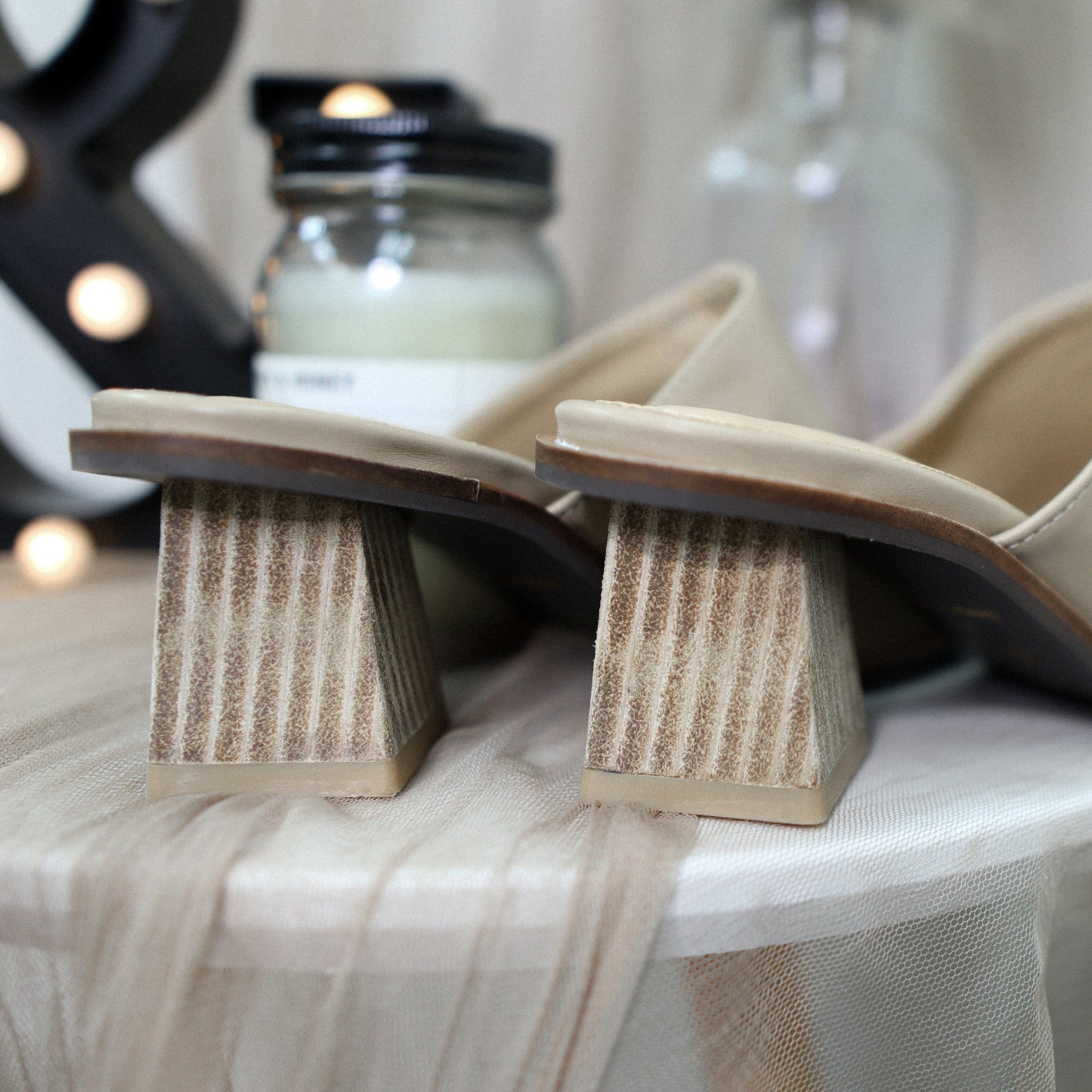#SE013 SQUARE HEEL SHOES - Letta A