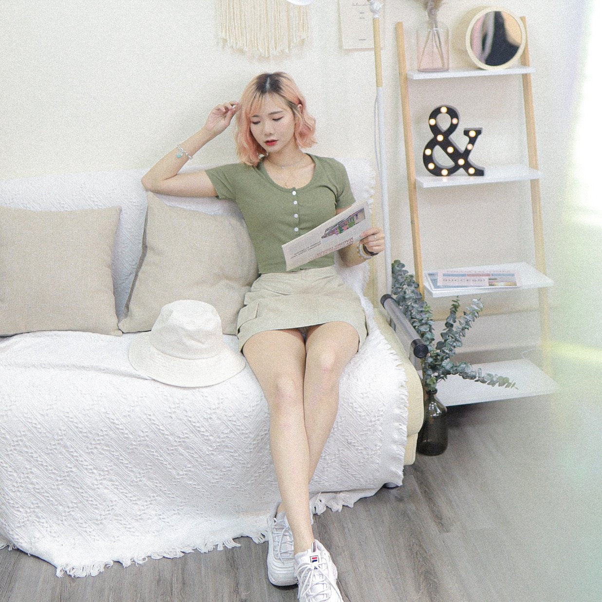#B105 SMILE FOR TODAY SKIRT - Letta A