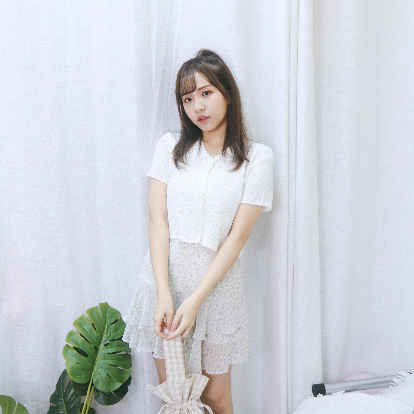 #B097 BY FLORAL SKIRT - Letta A