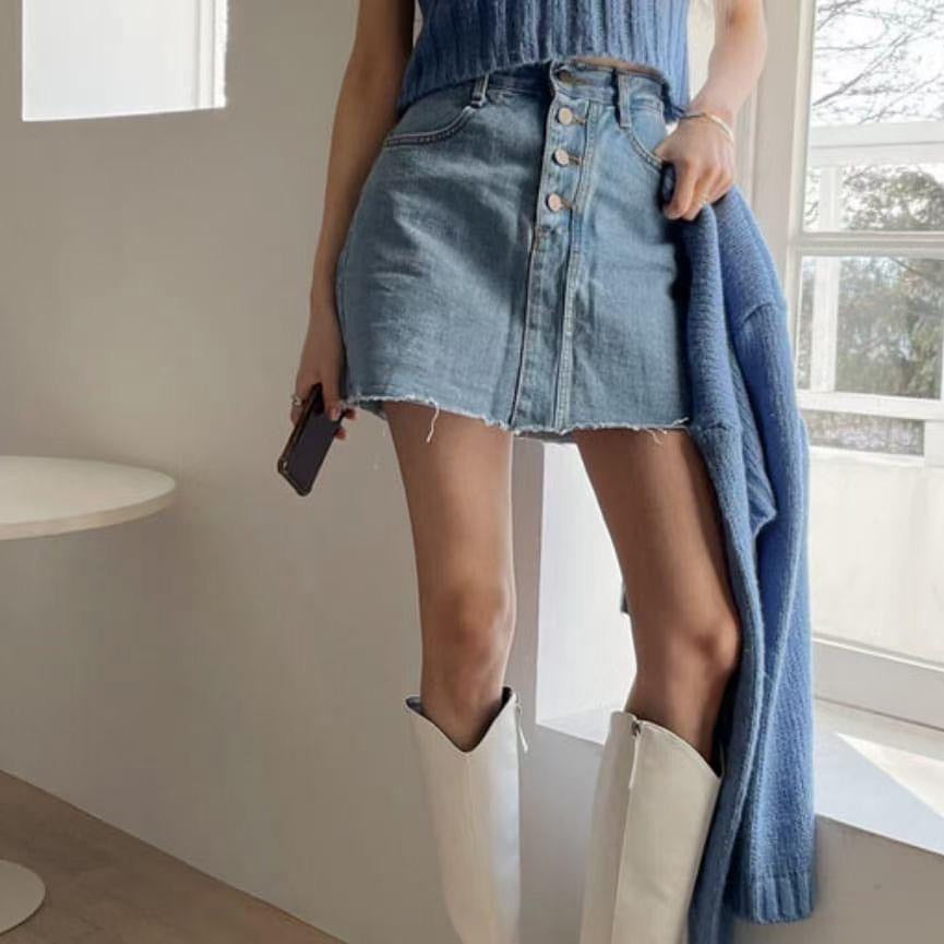 J164 ONTOP DENIM SKIRT